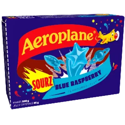 Aero Blue Raspberry Sourz Jelly