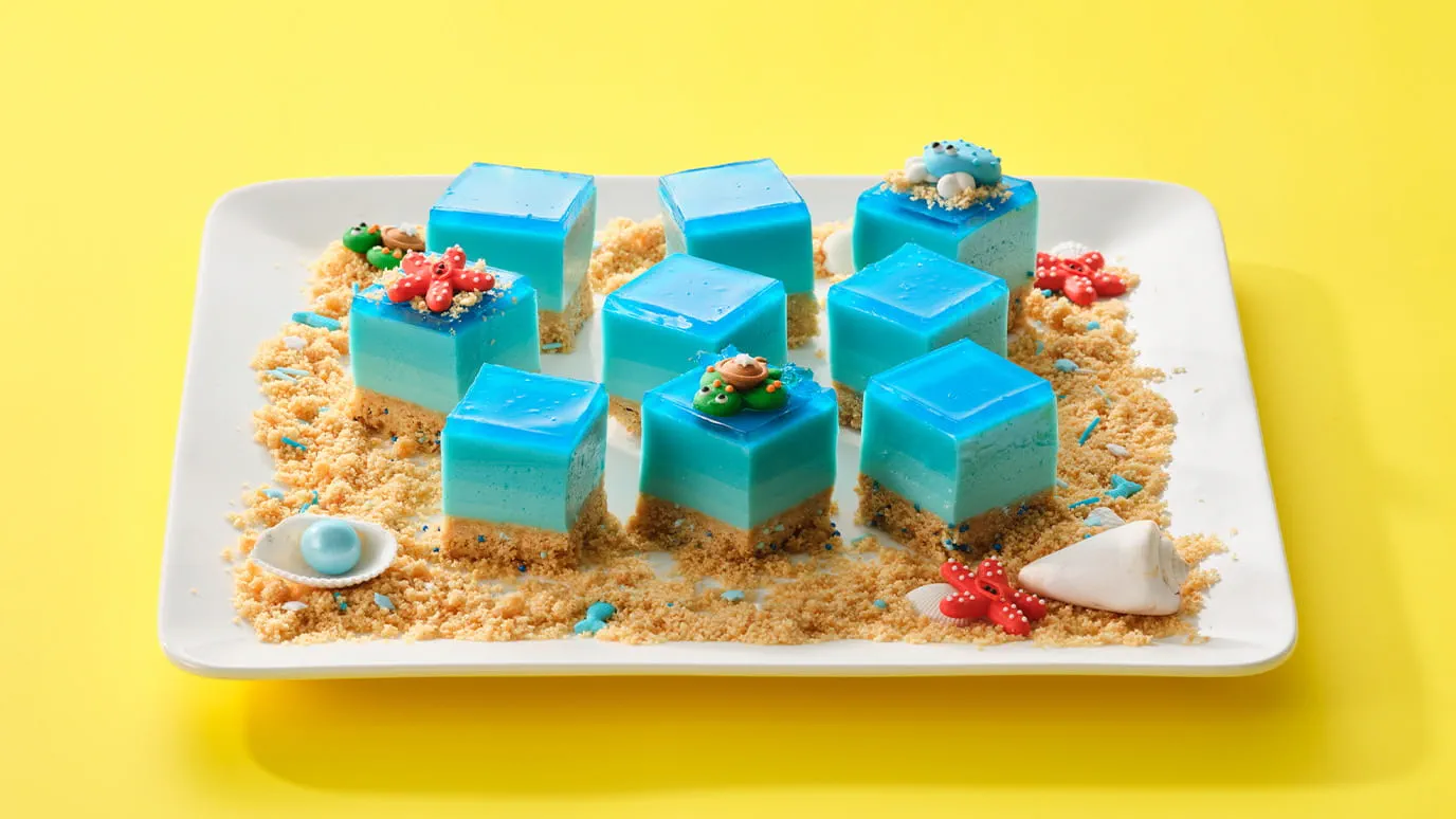 Ombre Jelly “Birthday” Cheesecake